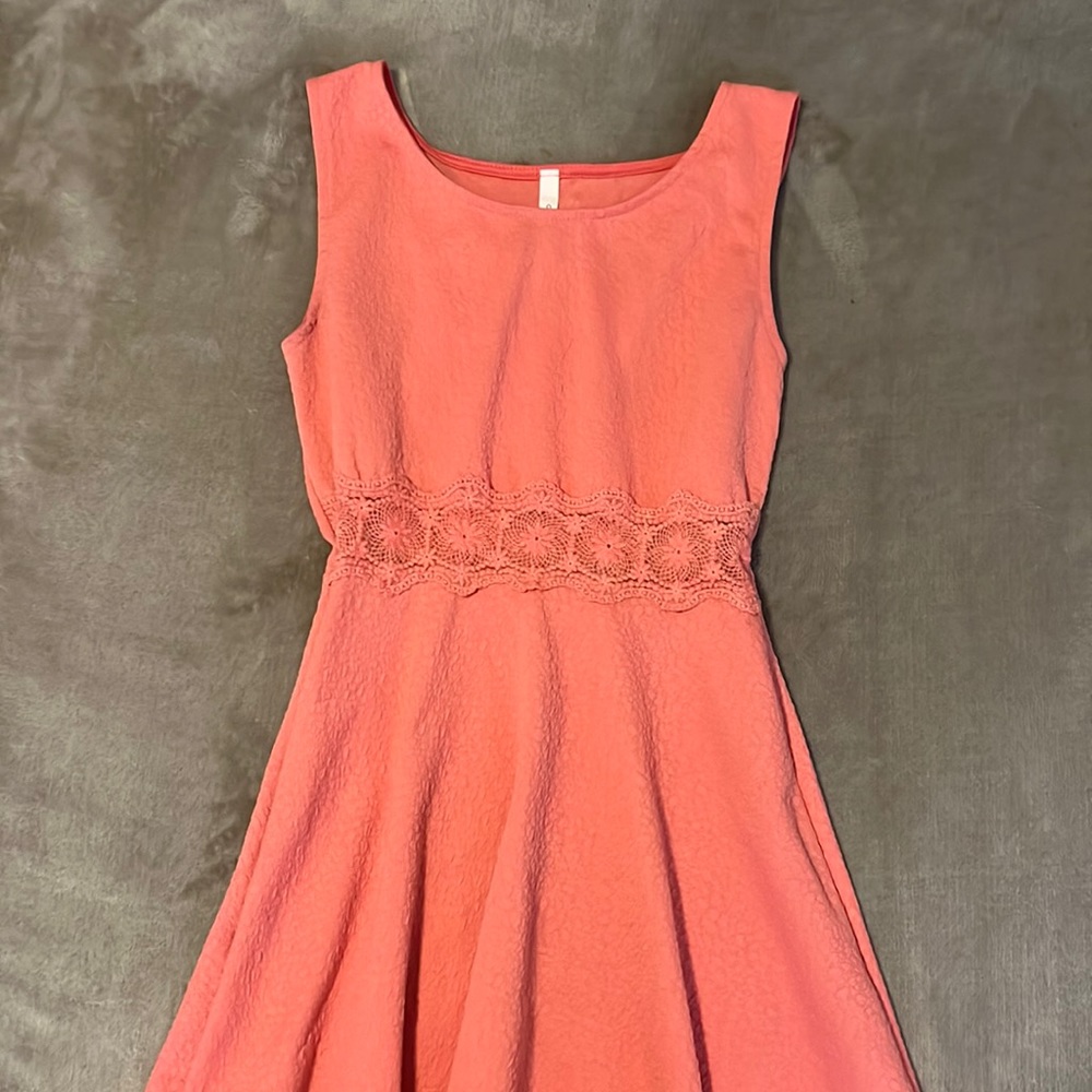 Peach Flowy Dress